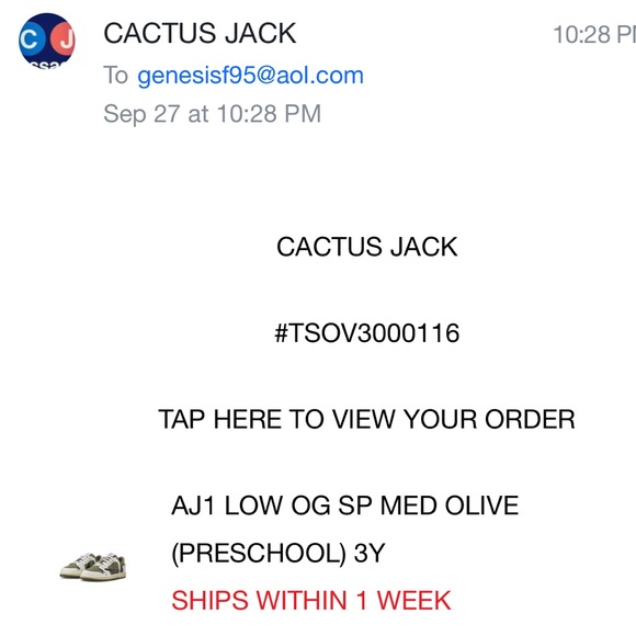 Travis Scott 3Y Nike Air Jordan 1 Low Olive Sneakers - Picture 8 of 8